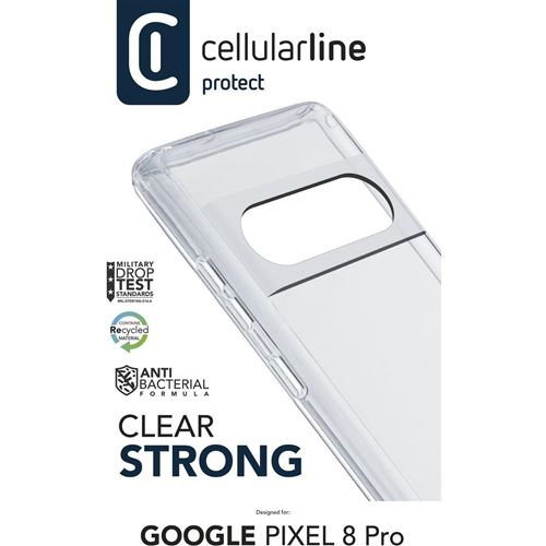 Capa Cellularline Google Pixel 8 Pro Clear Strong Transparente For Sale