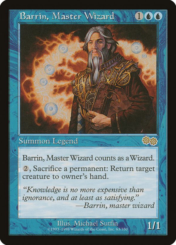 Barrin, Master Wizard [Urza s Saga] Discount