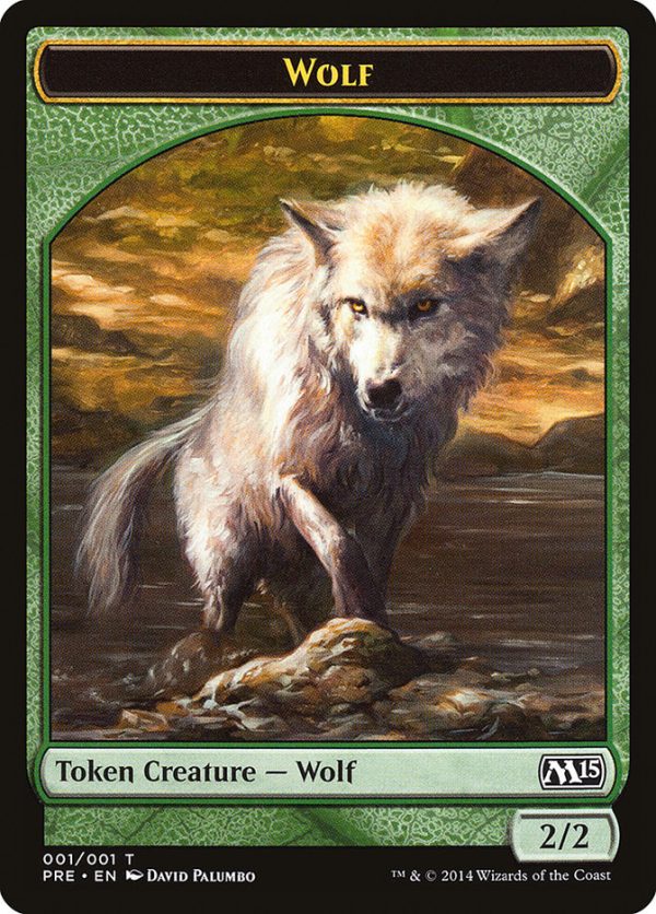 Wolf Token [Magic 2015 Prerelease Promos] For Cheap