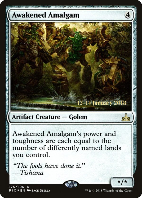 Awakened Amalgam [Rivals of Ixalan Prerelease Promos] For Cheap