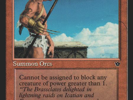 Brassclaw Orcs (Rob Alexander - Sarpadian Empires Flavor Text) [Fallen Empires] Discount