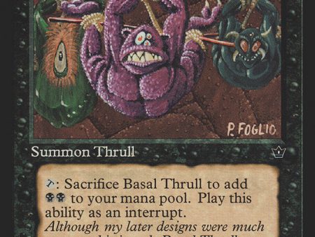 Basal Thrull (Phil Foglio) [Fallen Empires] Sale