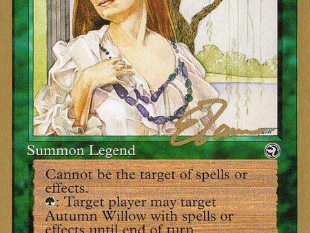 Autumn Willow (Eric Tam) [Pro Tour Collector Set] Cheap