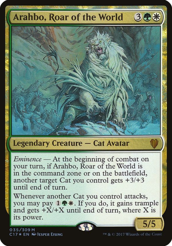 Arahbo, Roar of the World (Oversized) [Commander 2017 Oversized] Hot on Sale