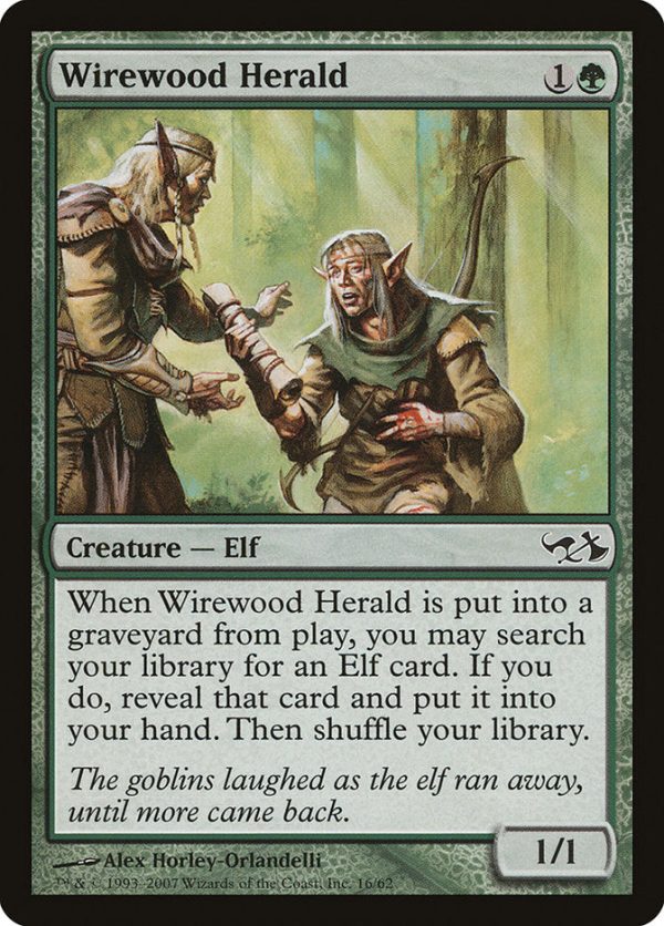 Wirewood Herald [Duel Decks: Elves vs. Goblins] on Sale