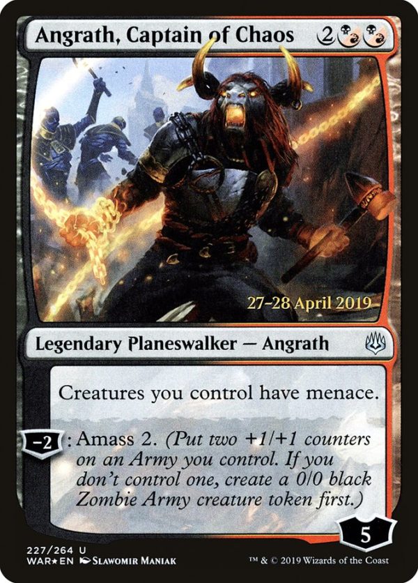 Angrath, Captain of Chaos [War of the Spark Prerelease Promos] Cheap