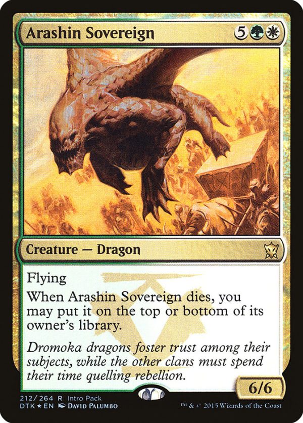 Arashin Sovereign (Intro Pack) [Dragons of Tarkir Promos] on Sale