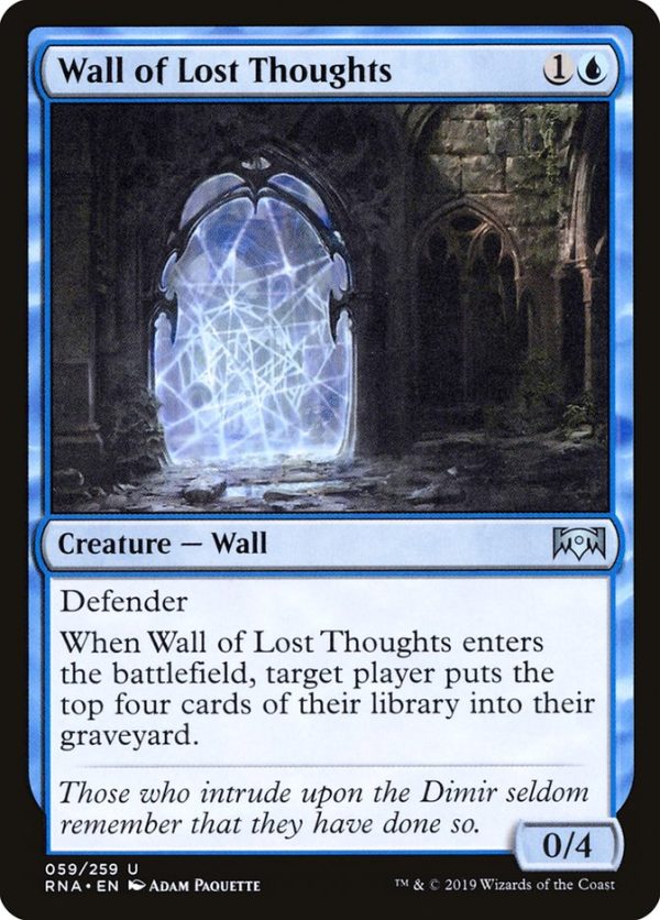 Wall of Lost Thoughts [Ravnica Allegiance] Online