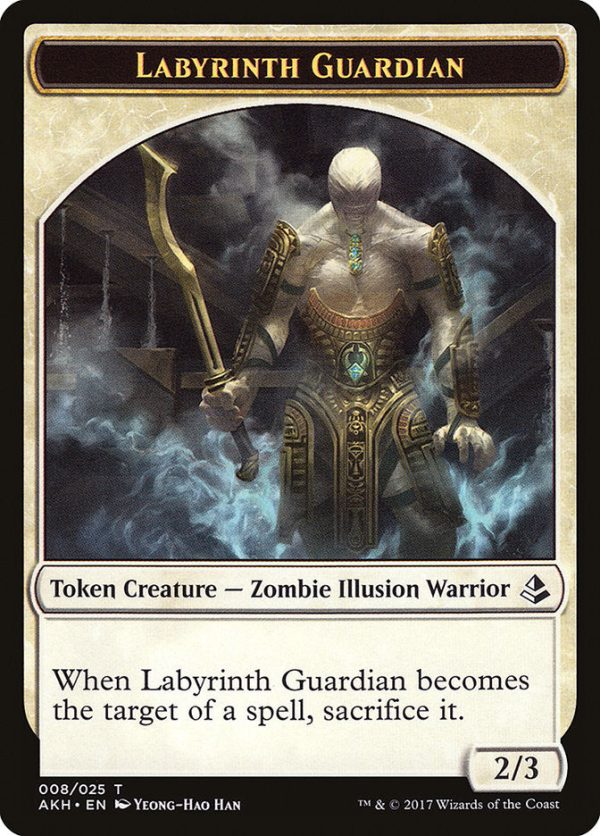 Warrior    Labyrinth Guardian Double-Sided Token [Amonkhet Tokens] Sale