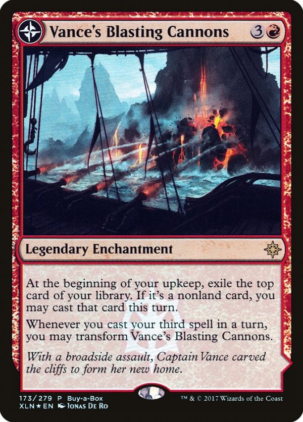 Vance s Blasting Cannons    Spitfire Bastion (Buy-A-Box) [Ixalan Treasure Chest] Supply