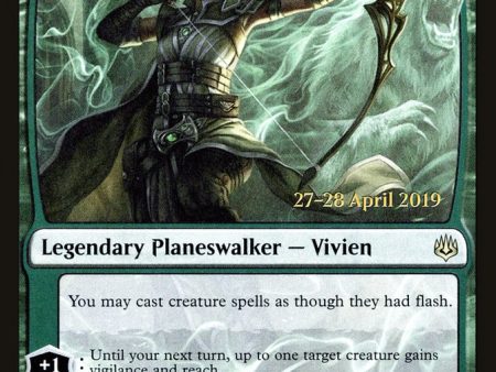 Vivien, Champion of the Wilds [War of the Spark Prerelease Promos] For Cheap