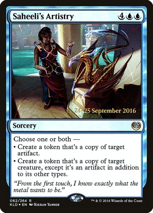 Saheeli s Artistry [Kaladesh Prerelease Promos] For Discount