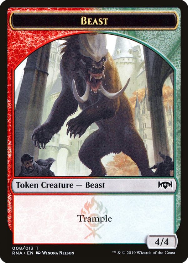 Beast Token [Ravnica Allegiance Tokens] Online Sale