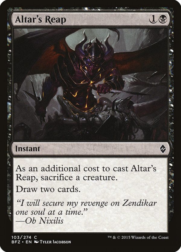 Altar s Reap [Battle for Zendikar] Sale