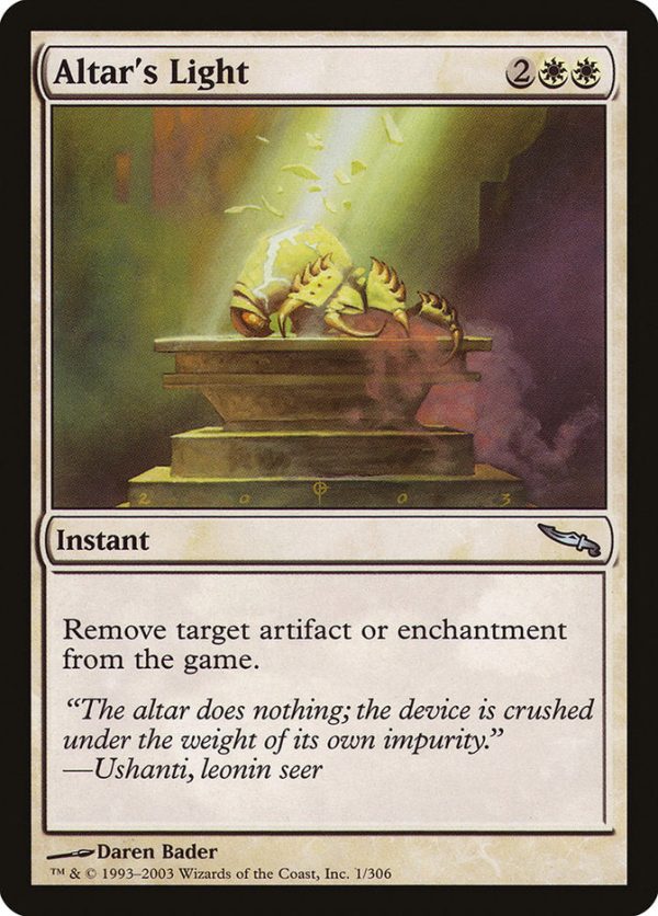 Altar s Light [Mirrodin] Online Sale