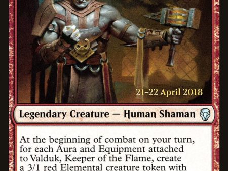 Valduk, Keeper of the Flame [Dominaria Prerelease Promos] Online