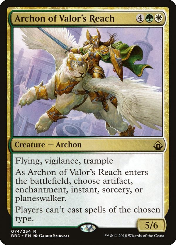 Archon of Valor s Reach [Battlebond] Online Hot Sale