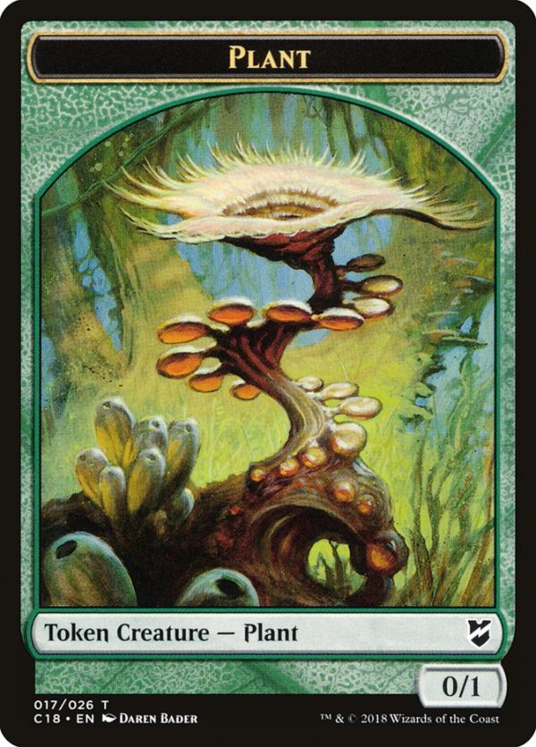 Beast (013)    Plant Double-Sided Token [Commander 2018 Tokens] on Sale