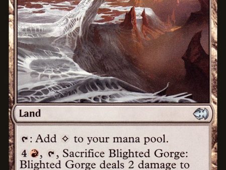 Blighted Gorge [Duel Decks: Merfolk vs. Goblins] Online