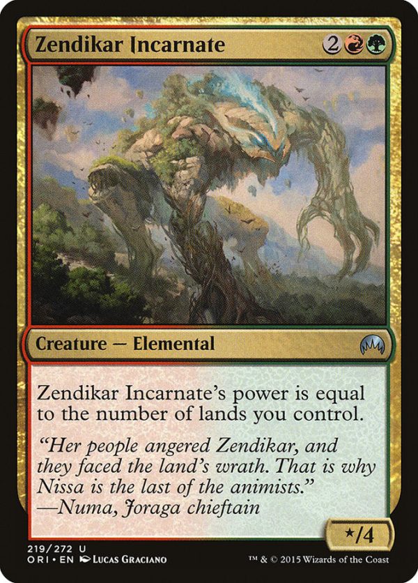 Zendikar Incarnate [Magic Origins] Online Hot Sale