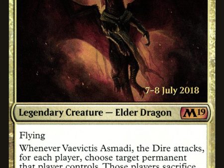 Vaevictis Asmadi, the Dire [Core Set 2019 Prerelease Promos] Online Hot Sale