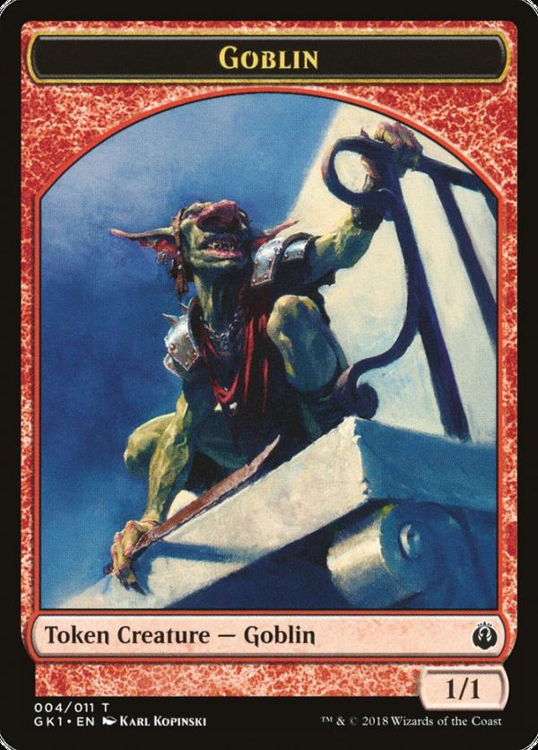 Weird    Goblin Double-Sided Token [Guilds of Ravnica Guild Kit Tokens] Online Sale